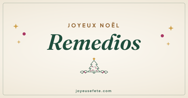 Image « Joyeux Noël Remedios » au format large