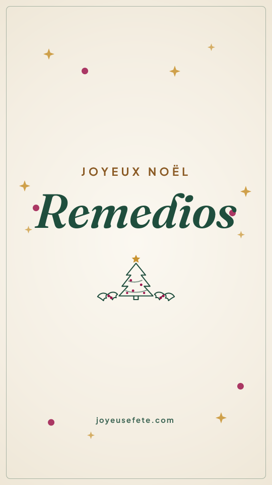 Image « Joyeux Noël Remedios » au format story