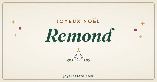 Image « Joyeux Noël Remond » au format large