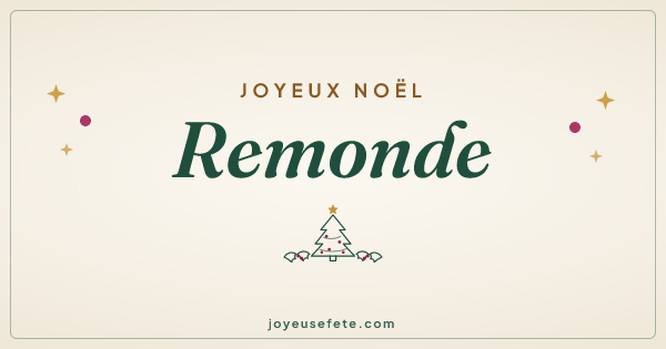 Image « Joyeux Noël Remonde » au format large