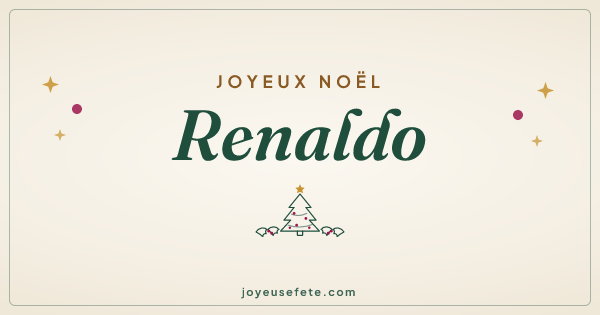 Image « Joyeux Noël Renaldo » au format large