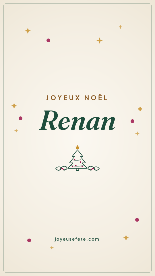Image « Joyeux Noël Renan » au format story