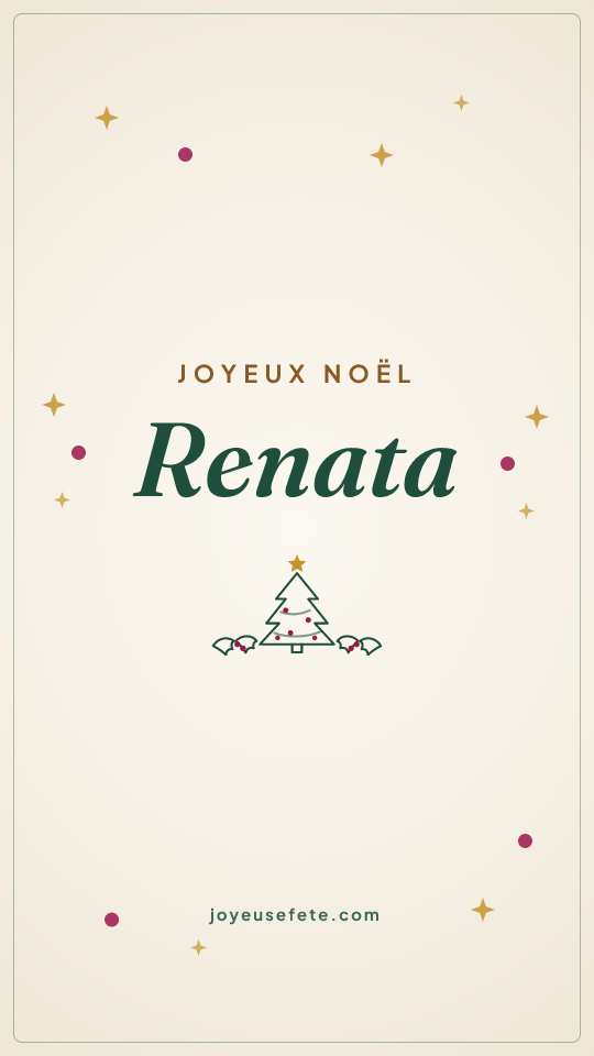 Image « Joyeux Noël Renata » au format story