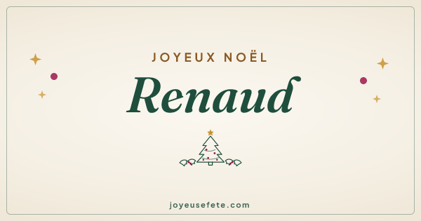 Image « Joyeux Noël Renaud » au format large