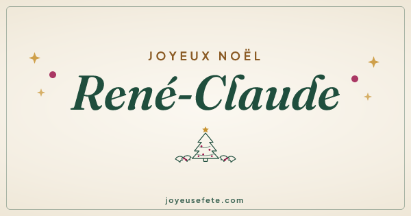 Image « Joyeux Noël René-Claude » au format large
