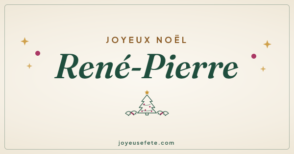 Image « Joyeux Noël René-Pierre » au format large