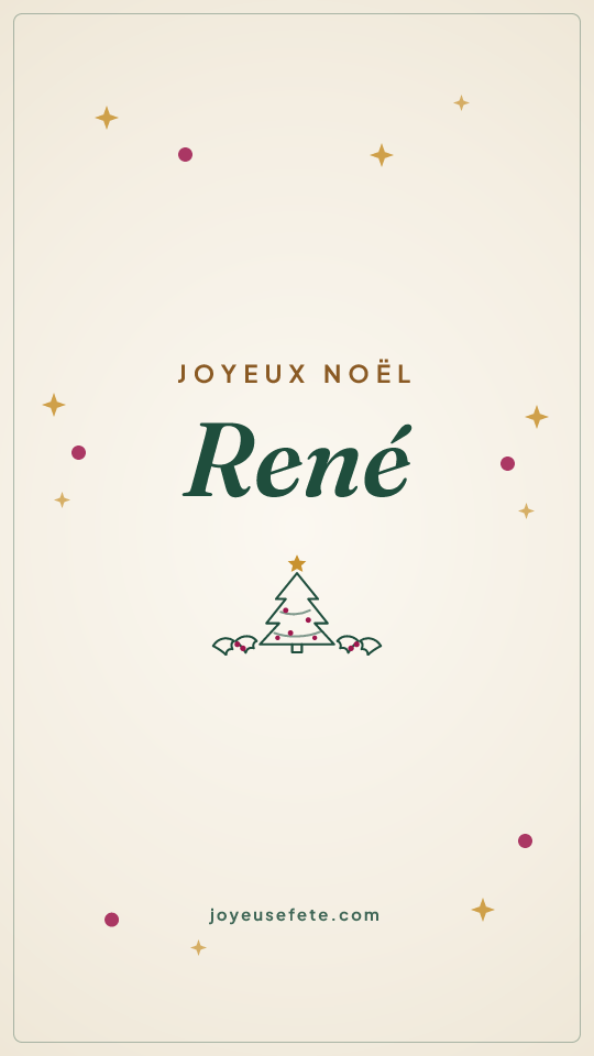 Image « Joyeux Noël René » au format story