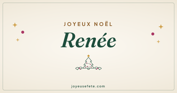 Image « Joyeux Noël Renée » au format large