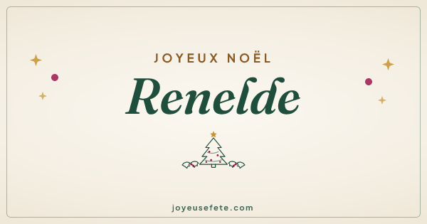 Image « Joyeux Noël Renelde » au format large