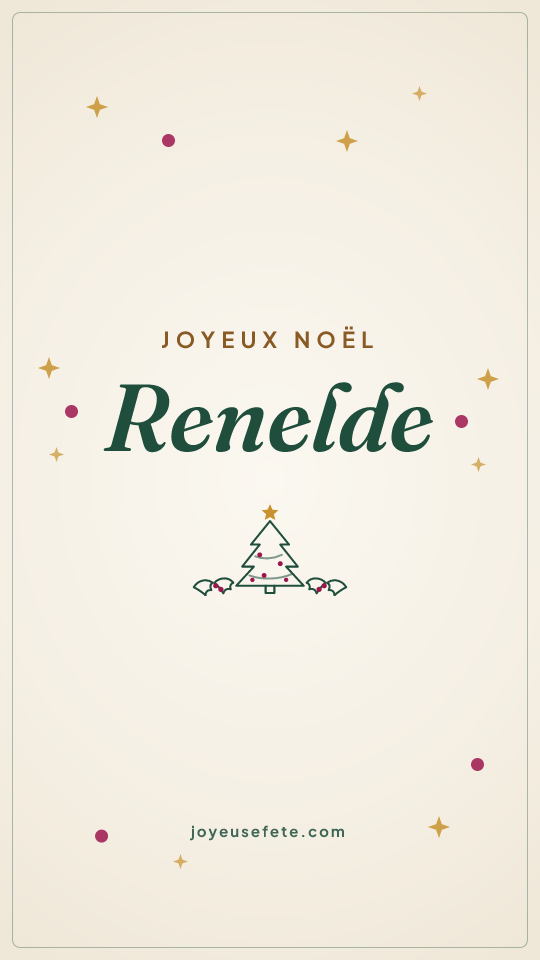 Image « Joyeux Noël Renelde » au format story