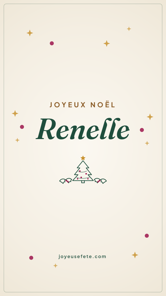 Image « Joyeux Noël Renelle » au format story