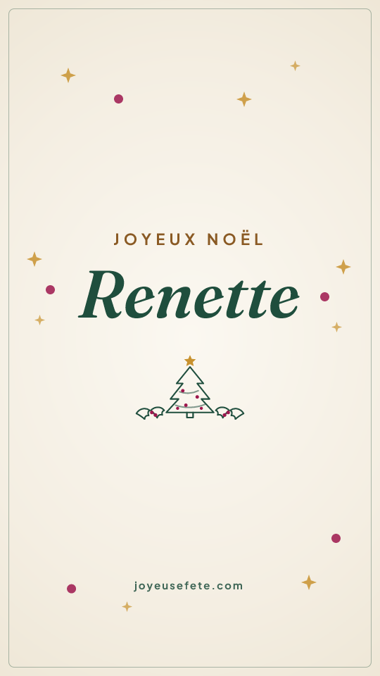 Image « Joyeux Noël Renette » au format story