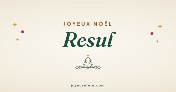 Image « Joyeux Noël Resul » au format large