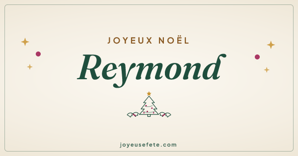 Image « Joyeux Noël Reymond » au format large