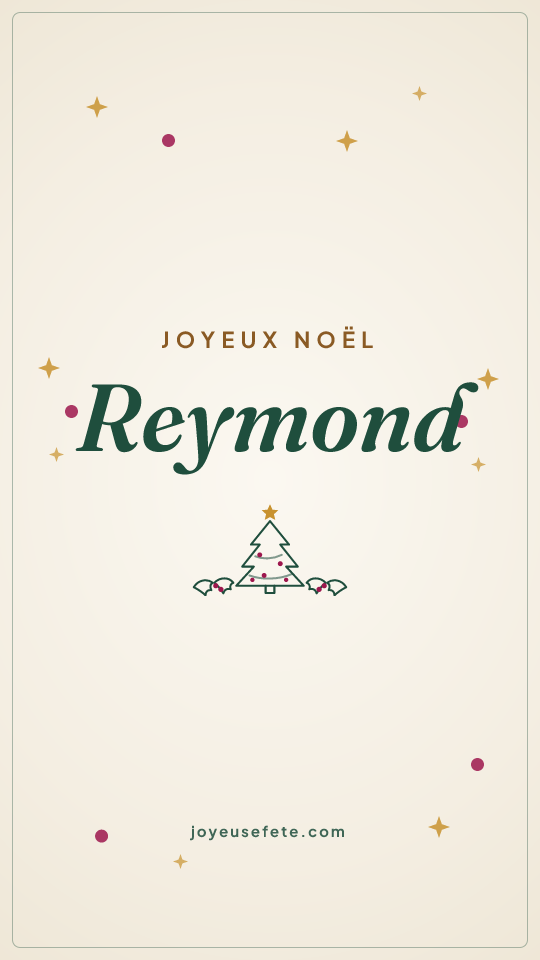 Image « Joyeux Noël Reymond » au format story