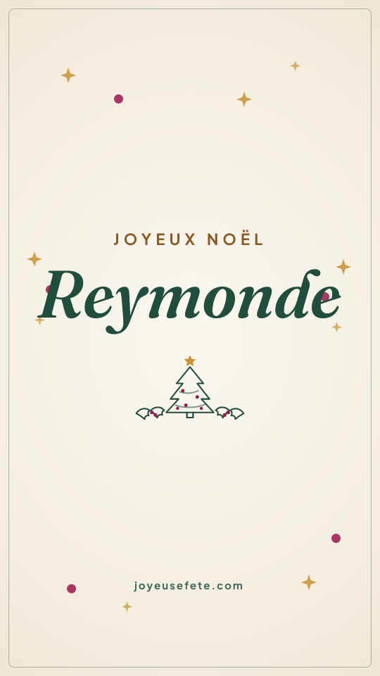 Image « Joyeux Noël Reymonde » au format story