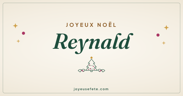 Image « Joyeux Noël Reynald » au format large