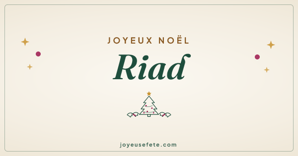 Image « Joyeux Noël Riad » au format large