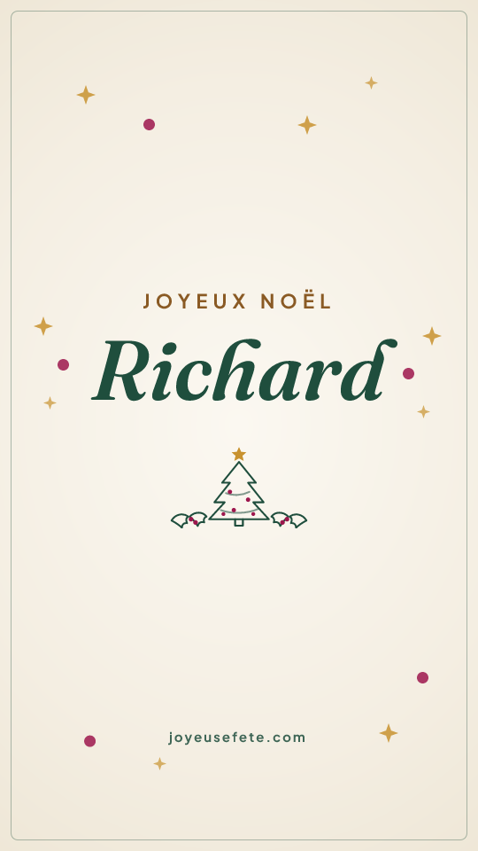 Image « Joyeux Noël Richard » au format story