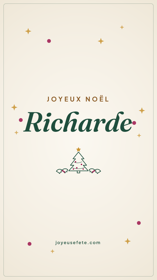Image « Joyeux Noël Richarde » au format story