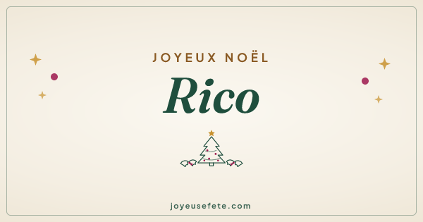 Image « Joyeux Noël Rico » au format large