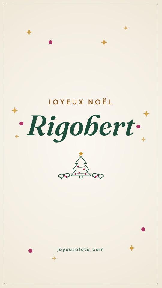 Image « Joyeux Noël Rigobert » au format story