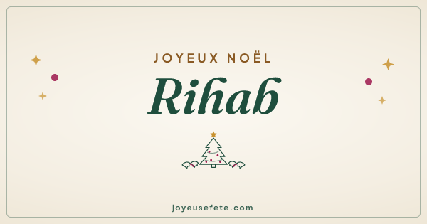Image « Joyeux Noël Rihab » au format large