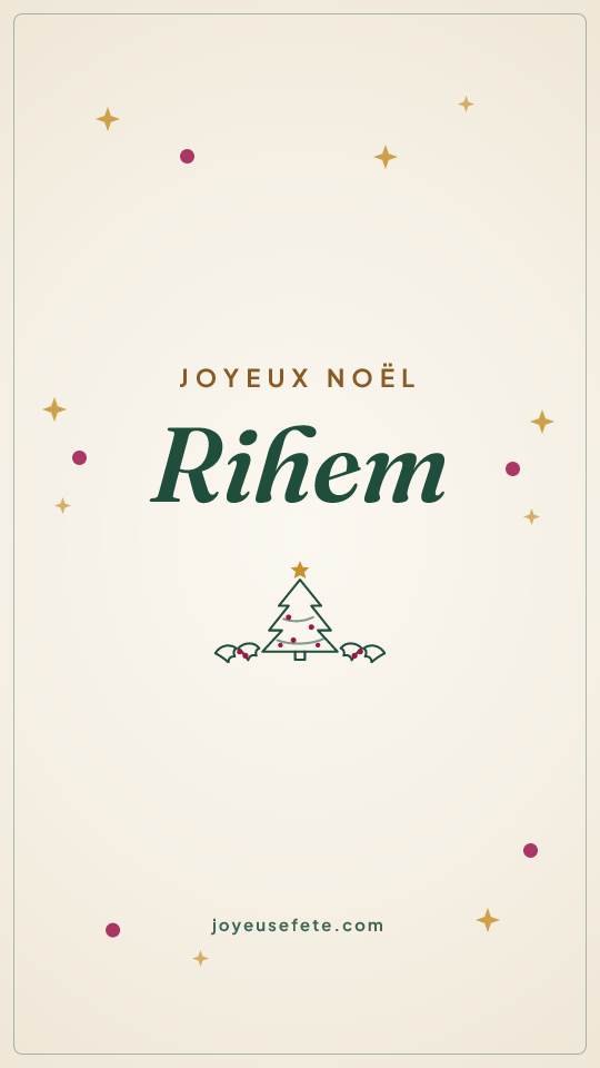 Image « Joyeux Noël Rihem » au format story