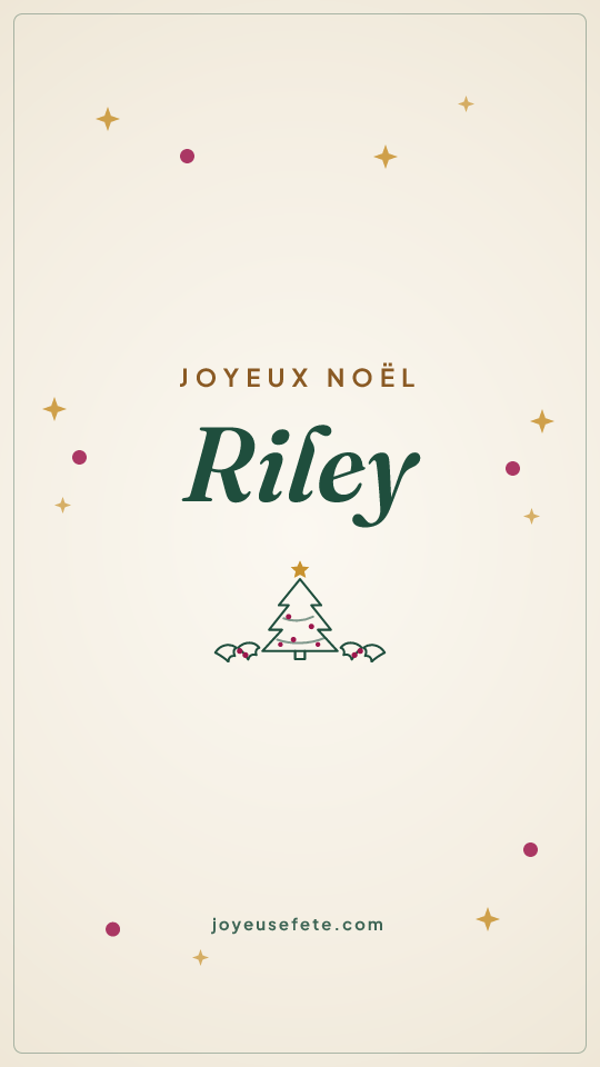 Image « Joyeux Noël Riley » au format story