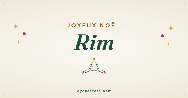 Image « Joyeux Noël Rim » au format large