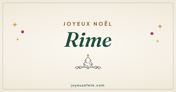 Image « Joyeux Noël Rime » au format large
