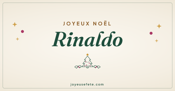 Image « Joyeux Noël Rinaldo » au format large