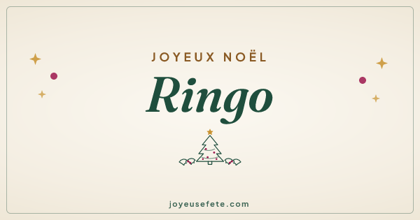Image « Joyeux Noël Ringo » au format large