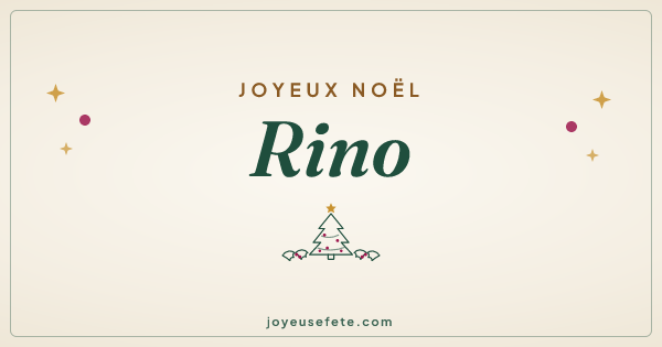 Image « Joyeux Noël Rino » au format large