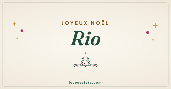 Image « Joyeux Noël Rio » au format large