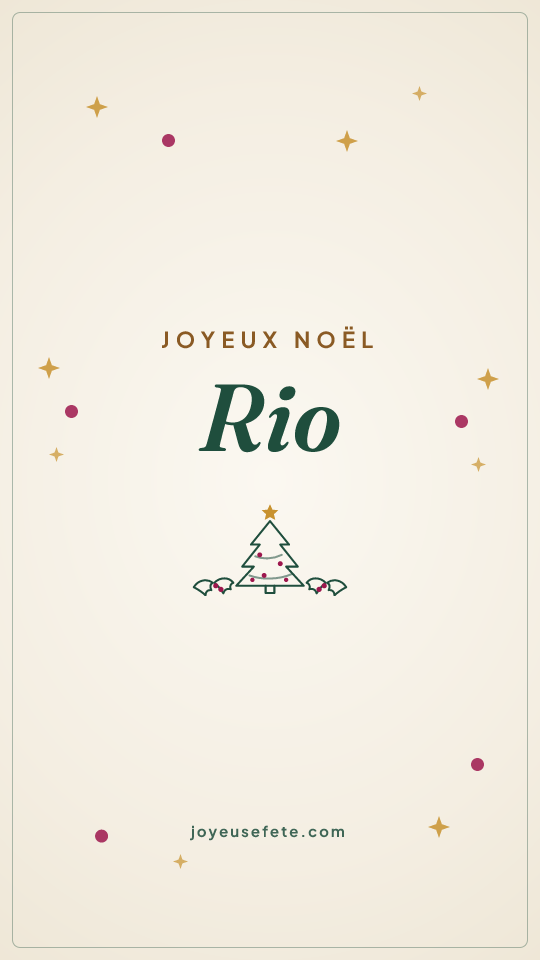 Image « Joyeux Noël Rio » au format story