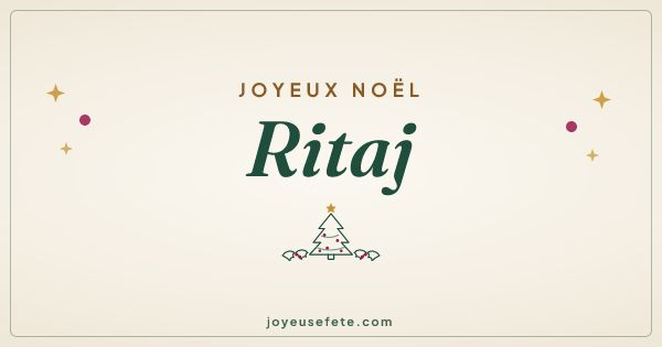 Image « Joyeux Noël Ritaj » au format large