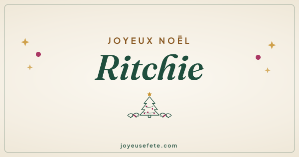 Image « Joyeux Noël Ritchie » au format large