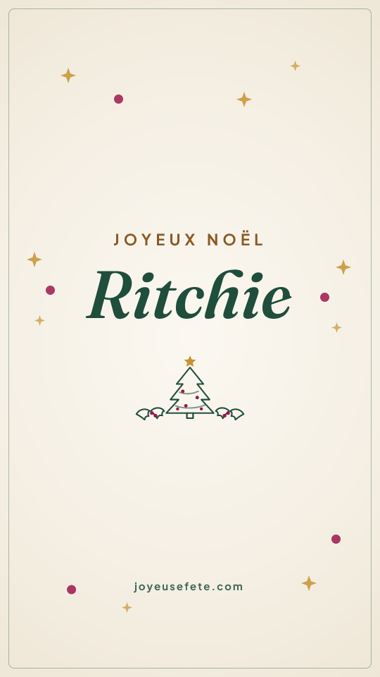 Image « Joyeux Noël Ritchie » au format story