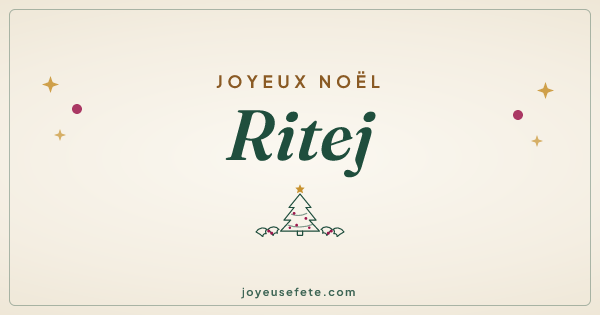 Image « Joyeux Noël Ritej » au format large