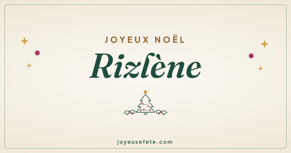Image « Joyeux Noël Rizlène » au format large