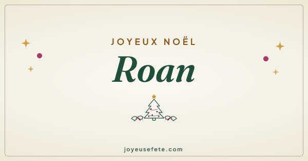 Image « Joyeux Noël Roan » au format large