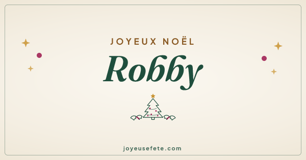 Image « Joyeux Noël Robby » au format large