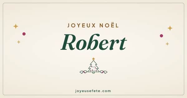Image « Joyeux Noël Robert » au format large