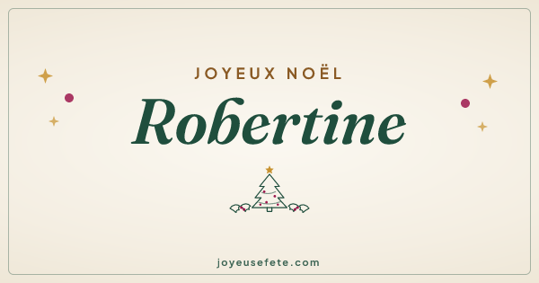 Image « Joyeux Noël Robertine » au format large