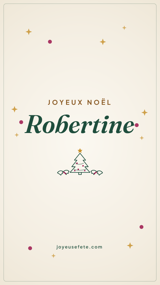Image « Joyeux Noël Robertine » au format story