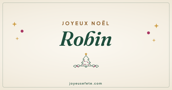 Image « Joyeux Noël Robin » au format large