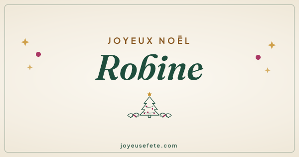 Image « Joyeux Noël Robine » au format large
