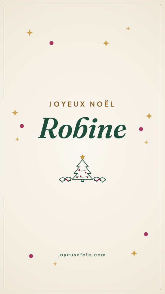 Image « Joyeux Noël Robine » au format story