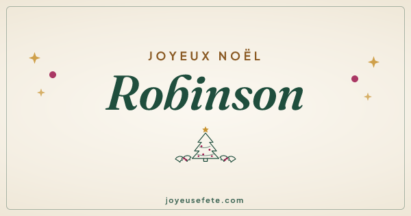 Image « Joyeux Noël Robinson » au format large
